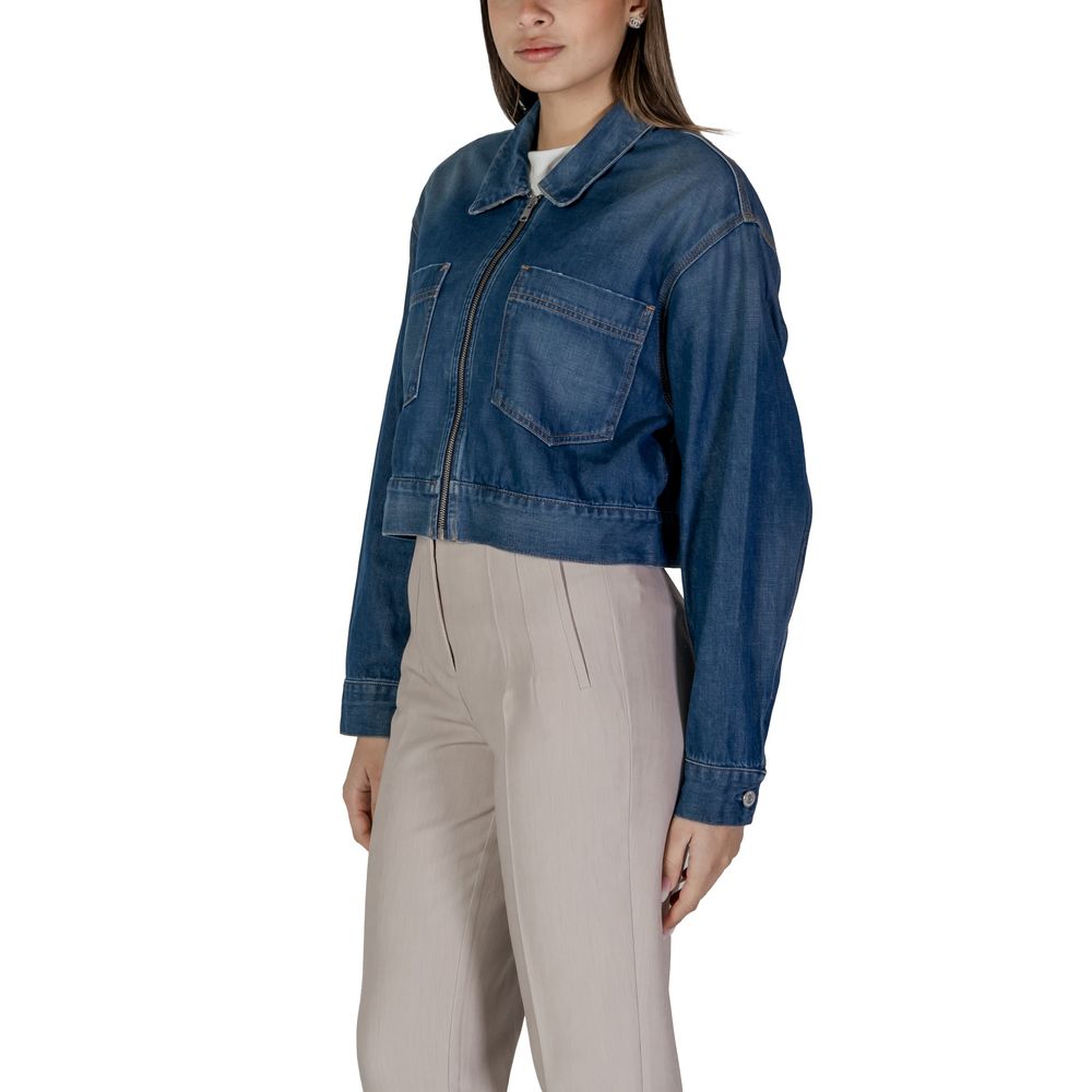 Replay Blaue Baumwolljacken &